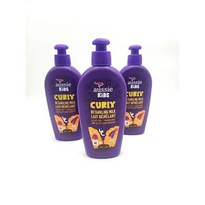 Aussie Kids Curly Detangling Milk‎ Leave-In 6.7oz 3 Pack Sulfate Free